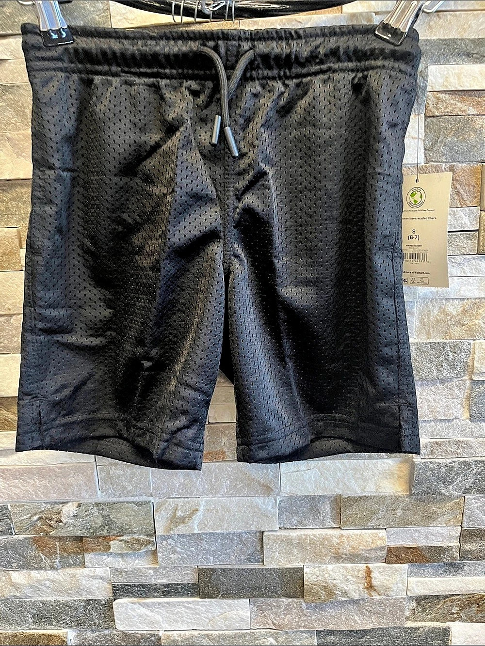 Athletic Works AW Mesh Short Boys Athletic Shorts Black Small